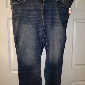 Old Navy Blue Straight Jeans Vintage Wash